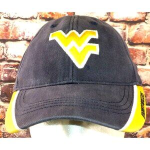 West Virginia Mountaineers Hat Navy‎ Gold Adjustable Cap By Captivating Headwear